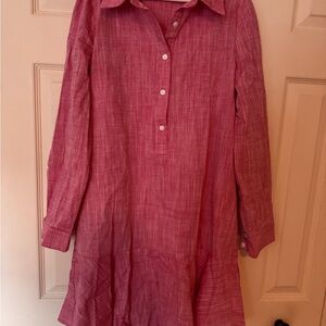 Women's Red Button-Up Dress